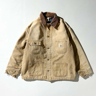 80's～ "made in USA" carhartt ボロ 裏ブランケット ミシガンチョアコート カバーオール ジャケット