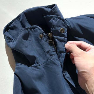 90's EDDIE BAUER ドローコード ピーチスキン セーリング ブルゾン ジャケット