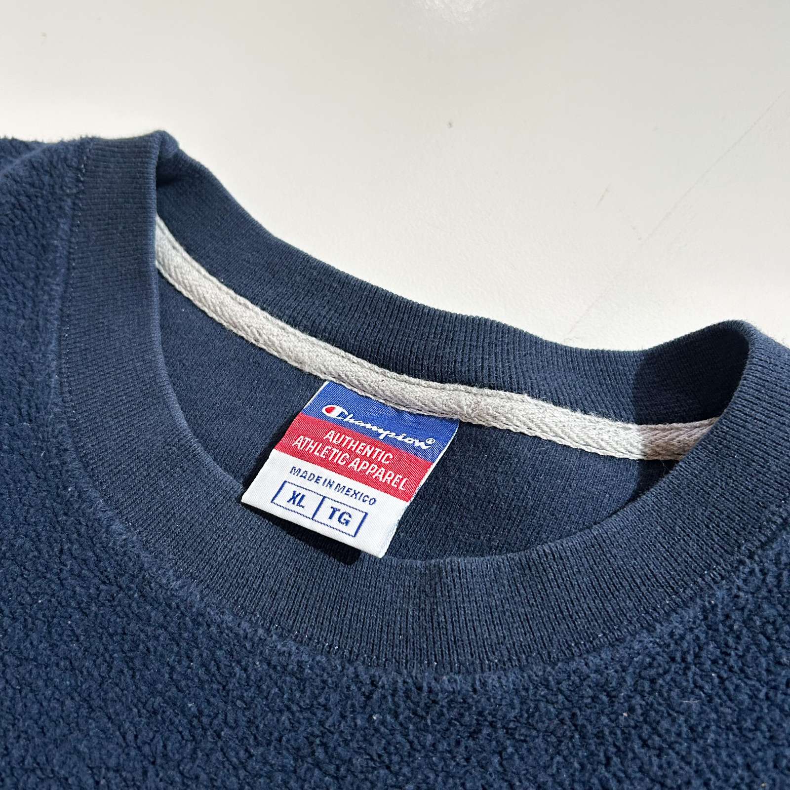 champion 表起毛 リブ切替 スウェット シャツ