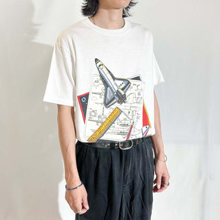 90's "KENNEDY SPACE CENTER FLORIDA" プリント Tシャツ
