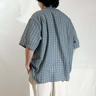 90's Patagonia シアサッカー チェック S/Sシャツ