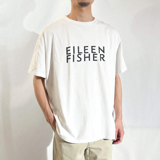 90's "made in USA" EILEEN FISHER ボロ プリント Tシャツ