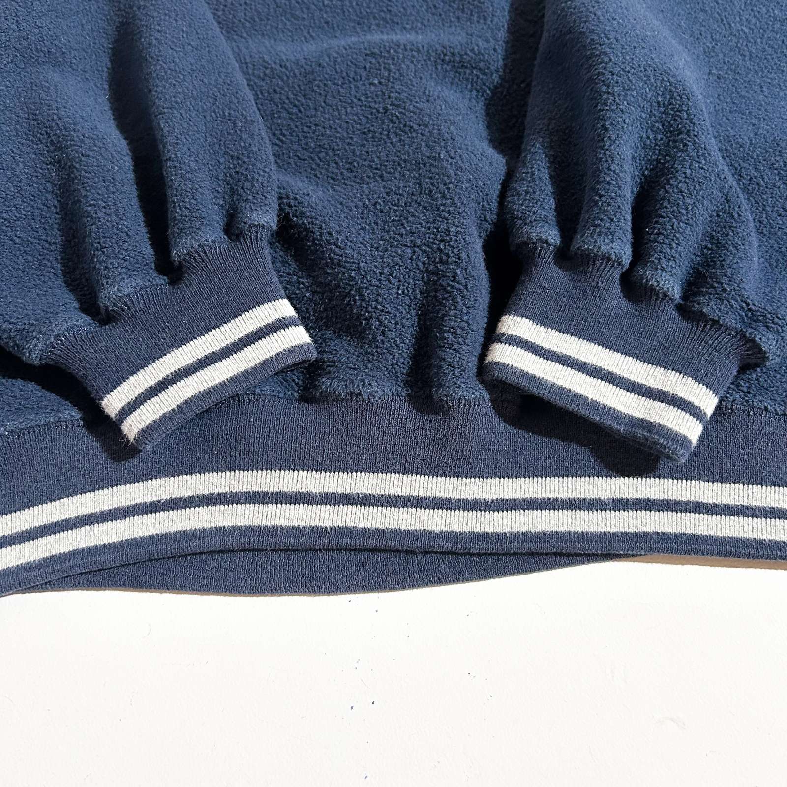 champion 表起毛 リブ切替 スウェット シャツ