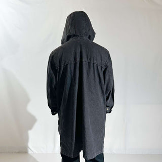 90's～00's denim&co "先染め" ダッフルタイプ デニム コート