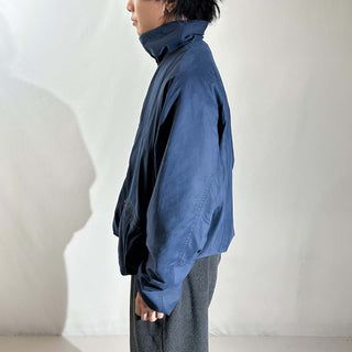 90's EDDIE BAUER ドローコード ピーチスキン セーリング ブルゾン ジャケット