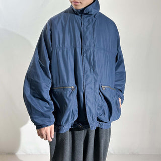 90's EDDIE BAUER ドローコード ピーチスキン セーリング ブルゾン ジャケット