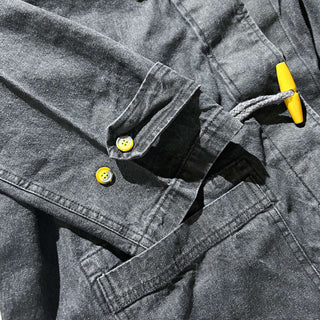 90's～00's denim&co "先染め" ダッフルタイプ デニム コート