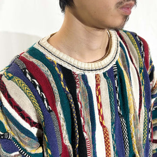 90's～00's CONTE di MILANO 3D ニット セーター