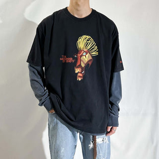 00's Disney "I'M SURROUNDED BY IDIOTS" ライオンキング キャラクター Tシャツ