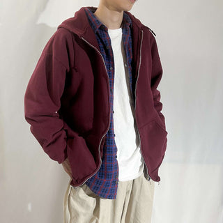 90's～00's DISCUS フルジップ スウェット パーカ