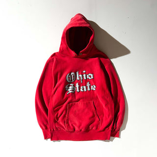 80s Champion × LAND'S END "Ohio State" リバースウィーブ カレッジ スウェット パーカ