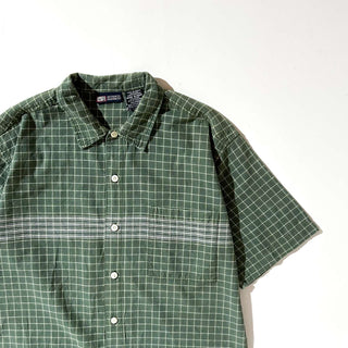 00's FADED GLORY チェック オープンカラー S/Sシャツ