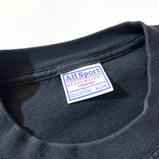 00's ALL SPORT ブラック 無地 Tシャツ