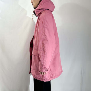 80's "made in USA" WOOLRICH ローズレッド ダブルジップ フーデット マウンテン ジャケット
