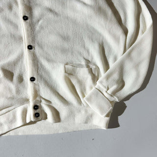90's "made in USA" ParFour ホワイト ニット カーディガン