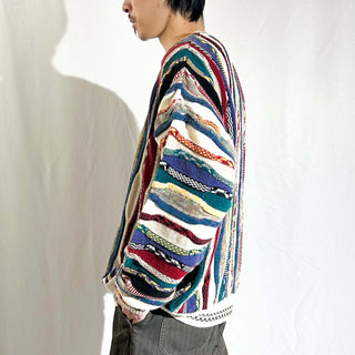 90's～00's CONTE di MILANO 3D ニット セーター