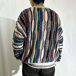 90's～00's CONTE di MILANO 3D ニット セーター