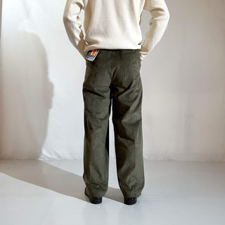 90's～ "deadstock" LANDS' END ２タック コーデュロイ パンツ (OLIVEDRAB 35×29)
