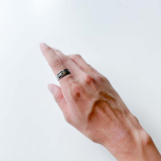 silver925 ハート デザイン リング