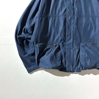 90's EDDIE BAUER ドローコード ピーチスキン セーリング ブルゾン ジャケット