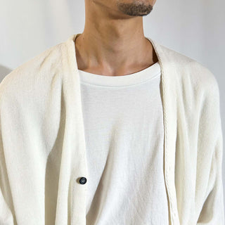 90's "made in USA" ParFour ホワイト ニット カーディガン