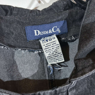 90's～00's denim&co "先染め" ダッフルタイプ デニム コート