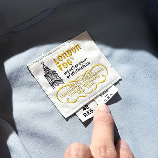 70's "made in USA" London Fog パステルブルー ドリズラー ジャケット