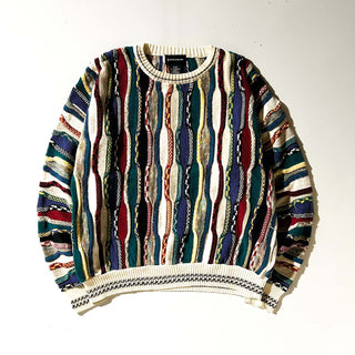 90's～00's CONTE di MILANO 3D ニット セーター