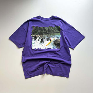 90's "made in USA" HANES 風景 両面プリント Tシャツ