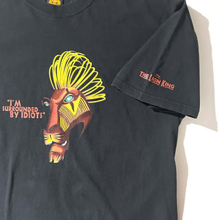 00's Disney "I'M SURROUNDED BY IDIOTS" ライオンキング キャラクター Tシャツ