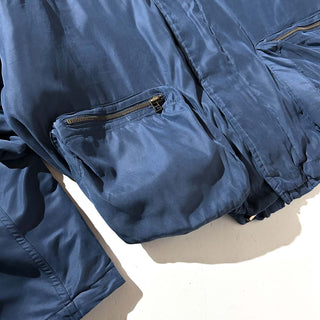 90's EDDIE BAUER ドローコード ピーチスキン セーリング ブルゾン ジャケット