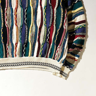 90's～00's CONTE di MILANO 3D ニット セーター