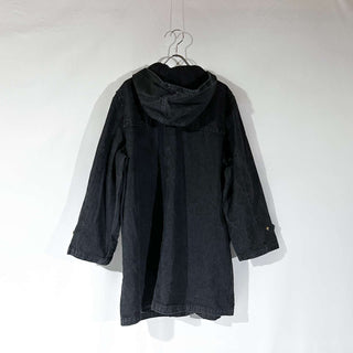 90's～00's denim&co "先染め" ダッフルタイプ デニム コート