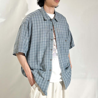 90's Patagonia シアサッカー チェック S/Sシャツ