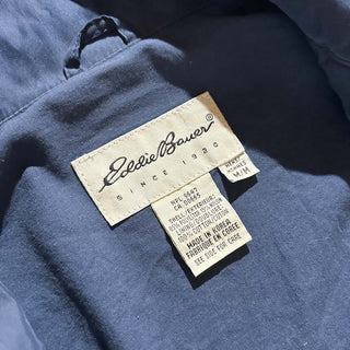 90's EDDIE BAUER ドローコード ピーチスキン セーリング ブルゾン ジャケット