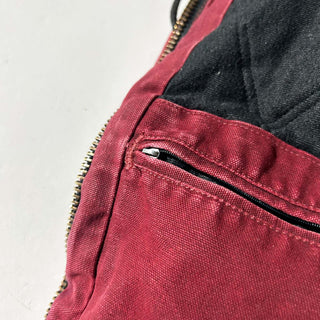 00's Carhartt ワインレッド 裏キルティング アクティブ ジャケット