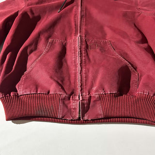 00's Carhartt ワインレッド 裏キルティング アクティブ ジャケット
