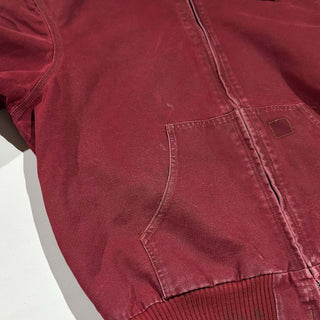 00's Carhartt ワインレッド 裏キルティング アクティブ ジャケット