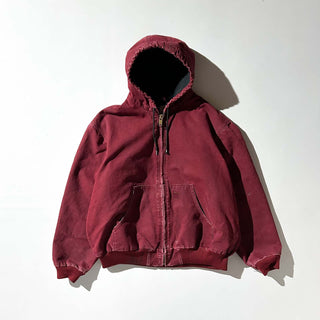 00's Carhartt ワインレッド 裏キルティング アクティブ ジャケット