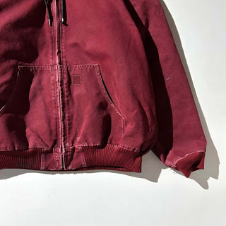 00's Carhartt ワインレッド 裏キルティング アクティブ ジャケット