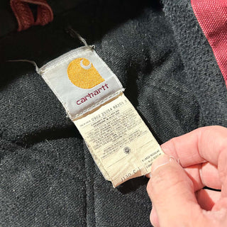 00's Carhartt ワインレッド 裏キルティング アクティブ ジャケット