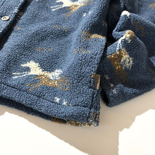 00's WOOLRICH 総柄 馬 アニマル フリース ジャケット