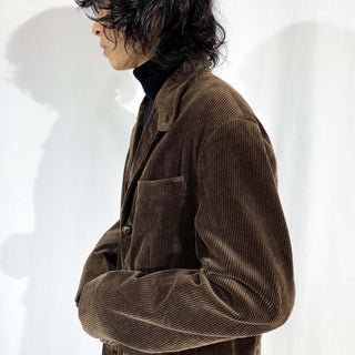 90's～ RALPH LAUREN ブラウン コーディロイ テーラード ジャケット