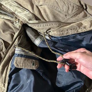 90's～ rainforest ドローコード デタッチャブル ピーチスキン アウトドア ダウンジャケット