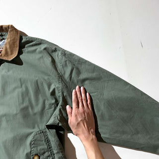 90's～00's NEW RIVER レザー切替 ブルゾン ジャケット