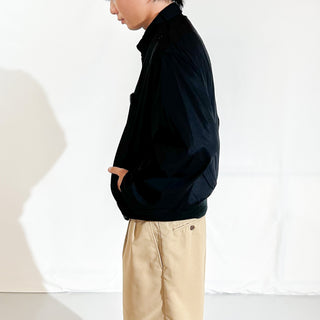 00's HABAND ブラック エポレット チンストラップ ブルゾン ジャケット