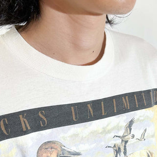 90's～ "made in USA" Marathon apparel "DUCKS UNLIMITED" アニマル プリント Tシャツ