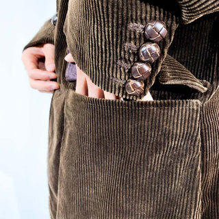 90's～ RALPH LAUREN ブラウン コーディロイ テーラード ジャケット