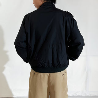 00's HABAND ブラック エポレット チンストラップ ブルゾン ジャケット