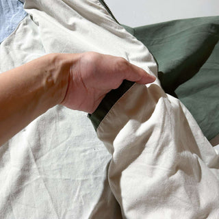 90's～00's NEW RIVER レザー切替 ブルゾン ジャケット